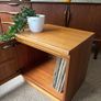 Vintage Retro Mid CenturyTeak Record Cabinet Image 4
