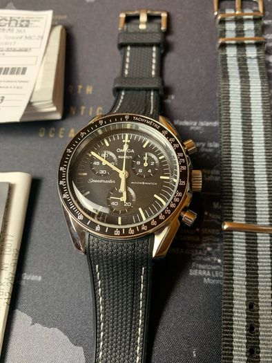 Omega Swatch MoonSwatch Speedmaster Custom Metal Case Mod