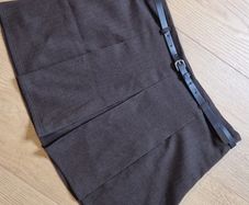 Brown Skort With Belt - M