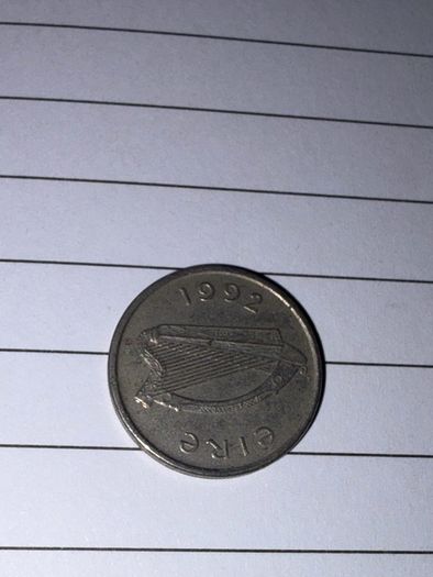 Irish 5p Coin in Various Years