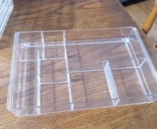 Acrylic make up storage trays x 4