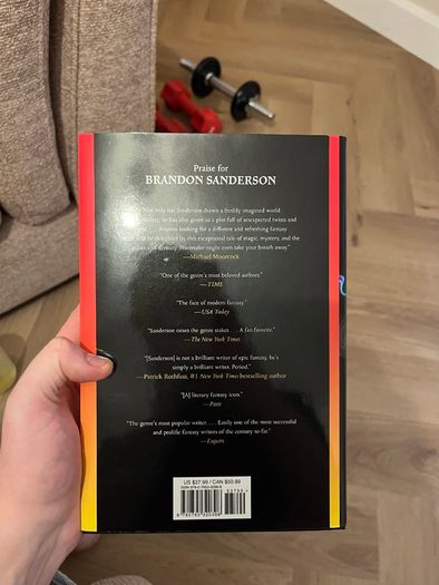 Warbreaker by Brandon Sanderson (hard cover)
