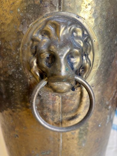 Vintage brass umbrella holder