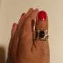 Brand New silver ring with natural amethyst Image 6