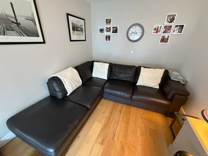 Dark Brown leather sofa