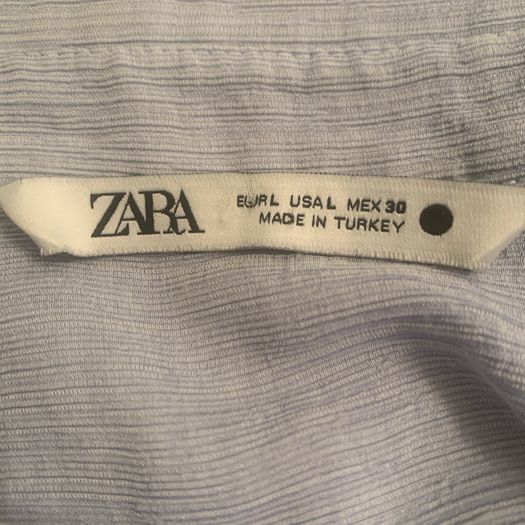 Zara long sleeve light blue blouse. Size L