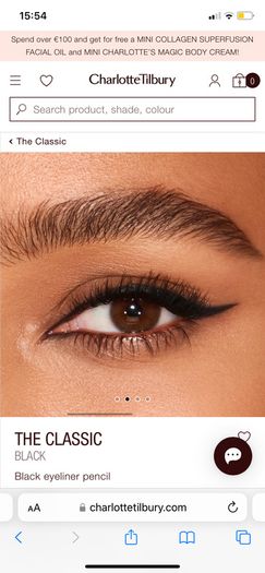 Charlotte tilbury the classic eye powder pencil classic black