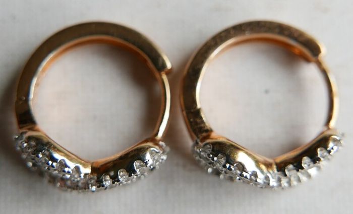 Gold Plated Hyperbola Earrings