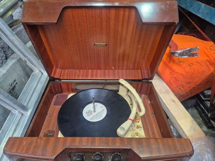 antique record player
