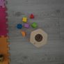 Educational Wooden toys. Hexagonal shape sorter, Tower Ring sorter and Beads Image 5