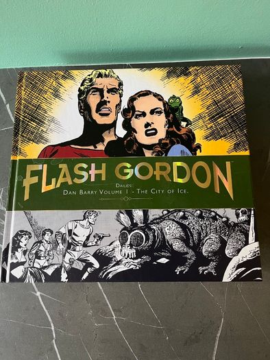 Two Hardback Flash Gordon/Mandrake the Magician Dailies comic books - New/Large Oversized