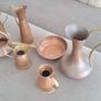 copper and brass jugs, pot and pan Image 2