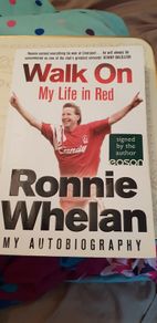 Ireland and liverpool legend Ronnie whelan signed book