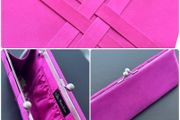 wedding bag fuchsia pink