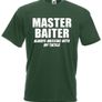 Master Baiter  Mens funny rude fishing t-shirts Image 4