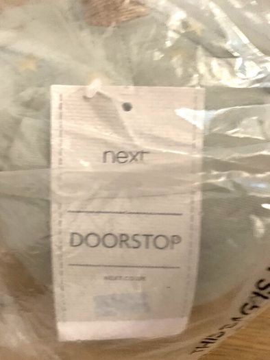 NEXT Sage Green Pumpkin Doorstop