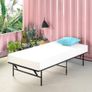 Shawn SmartBase Folding Guest Bed Frame 3ft Single  90 x 190 cm Space Saving with Underbed Storage, No Assembly  Black Image 10