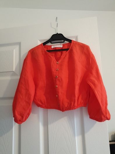 Zara crop blouse