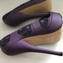 Pre-loved 'Iron Fist' Purple/Black Sequins Platform Stiletto Shoes Image 5