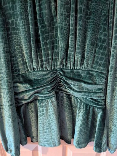 Green Velvet Top