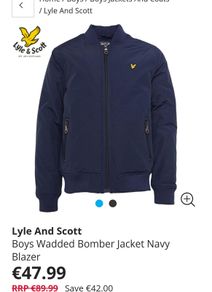 Lyle & scott  bomber jacket boy