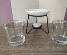 Yankee Candle Glass Votive Holders and Ceramic Tart Burner and Tea Light