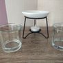 Yankee Candle Glass Votive Holders and Ceramic Tart Burner and Tea Light Image 7