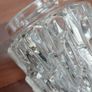 mid century moulded clear glass icicle light shade Image 2