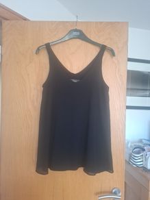 Black strappy top