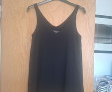 Black strappy top