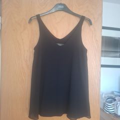 Black strappy top
