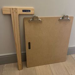 A2 drawing board with T-Square (rarely used, as new)
