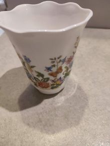 Rare find  Aynsley Cottage Garden, Mayfair Fine Bone China Small Vase or Holder.
