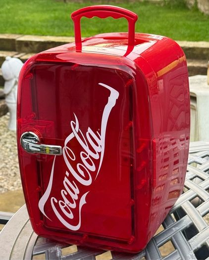 Vintage Coca-Cola Naiko Portable Mini Fridge Cooler/Warmer-Excellent Condition