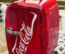Vintage Coca-Cola Naiko Portable Mini Fridge Cooler/Warmer-Excellent Condition