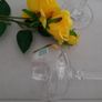 New beautiful red wine vintage long stemmed glass Image 6
