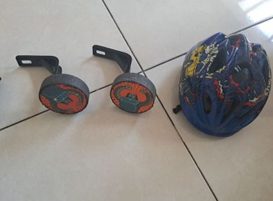 Kids bike helmet & stabilisers
