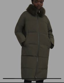 hobbs dark green puffer jacket size 14 postage included