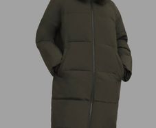 hobbs dark green puffer jacket size 14 postage included