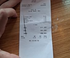 Slim chicken receipt fr dundrum