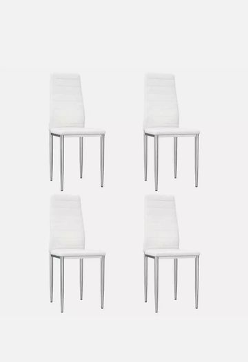 4 x Dining  Leather Chairs - Free Delivery Nationwide