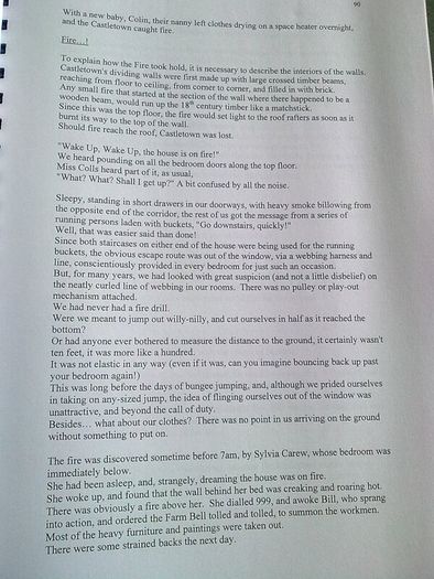 Typescript of a book on Castletown House Ireland Irish history Co. Kildare