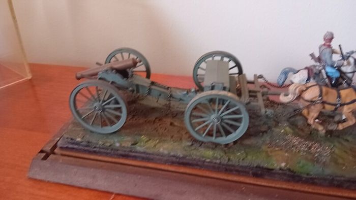 American Civil War,Artillery Diorama in Display case