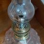 Antique French large pink glass oil lamp works Image 5