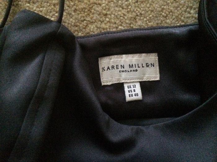 Metallic silver Karen Millen dress