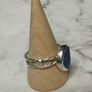 Handmade blue sea glass ring. Size s Image 4