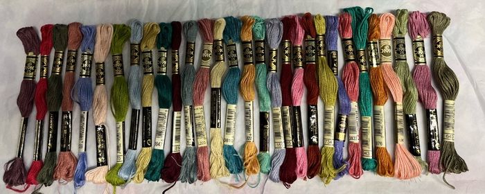 30 DMC Embroidery thread skeins