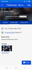 Snow Patrol tickets