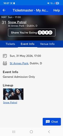 Snow Patrol tickets