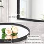 Arch Bathroom Mirror, Wall Mounted Mirrors, Black Vanity Wall Mirror Metal Frame home decor for Bedroom, Entryway, Living Room 40 x 50CM Image 3